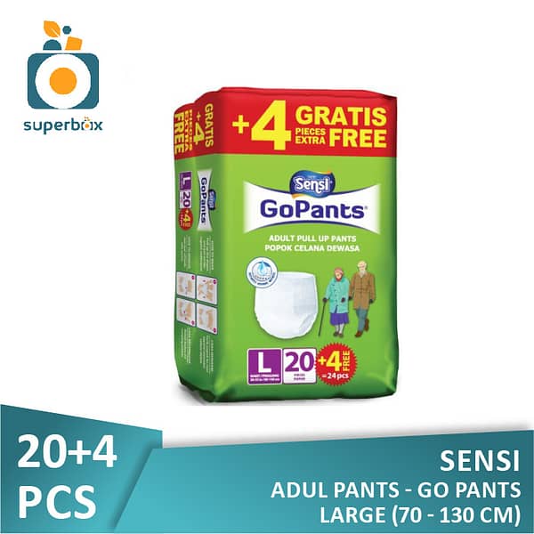 Sensi Gopants L20+4 Popok Celana Dewasa - Go Pants