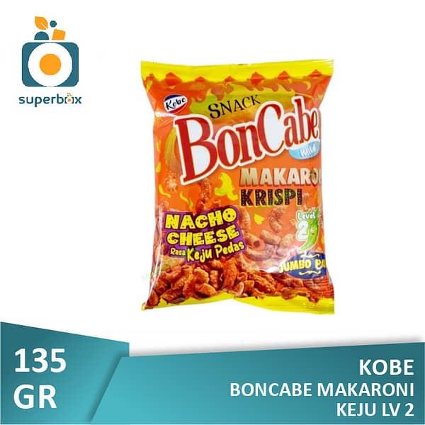 Kobe Boncabe Makaroni Keju Lv 2 150gr