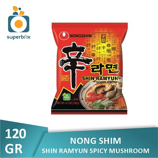 Nong Shim Shin Ramyun Spicy Mushroom 120gr