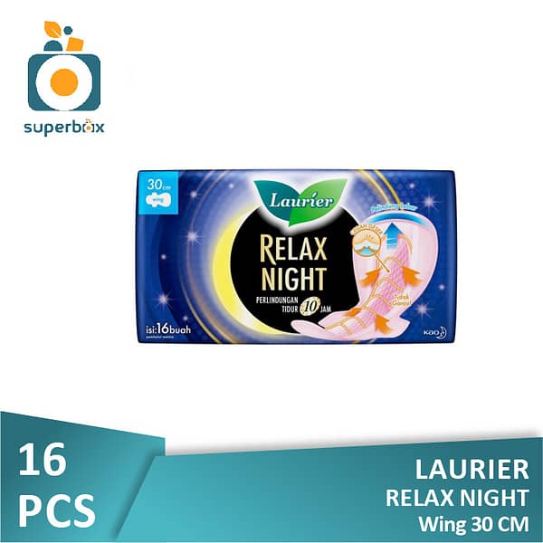 Laurier Relax Night Wing 30 CM (isi 16 Pcs)