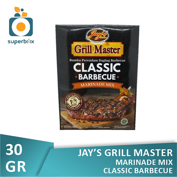 Jay's Kitchen Grill Master Marinade Mix Classic Barbecue 30 gr