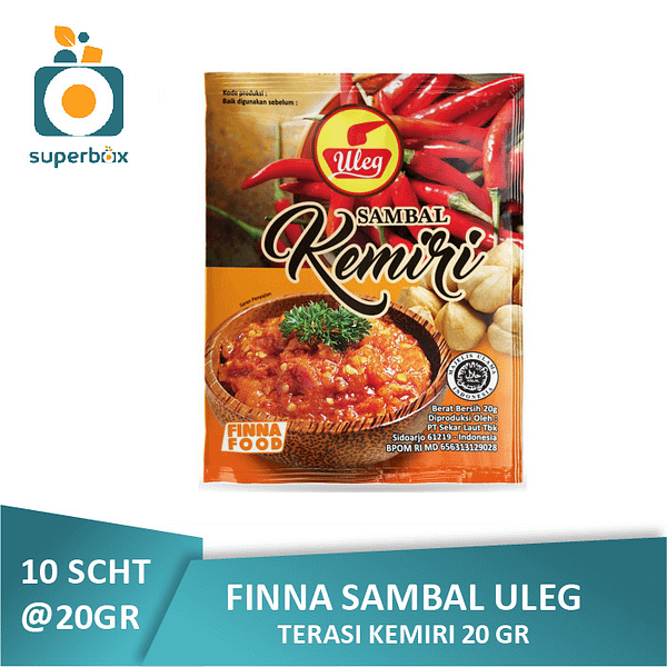 Finna Sambal Uleg Kemiri Sachet (10 x 20gr)