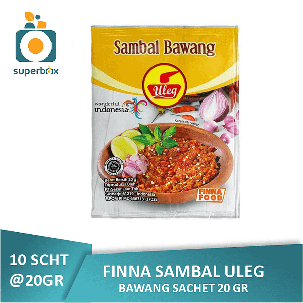 Finna Sambal Uleg Bawang Sachet (10 x 20gr)