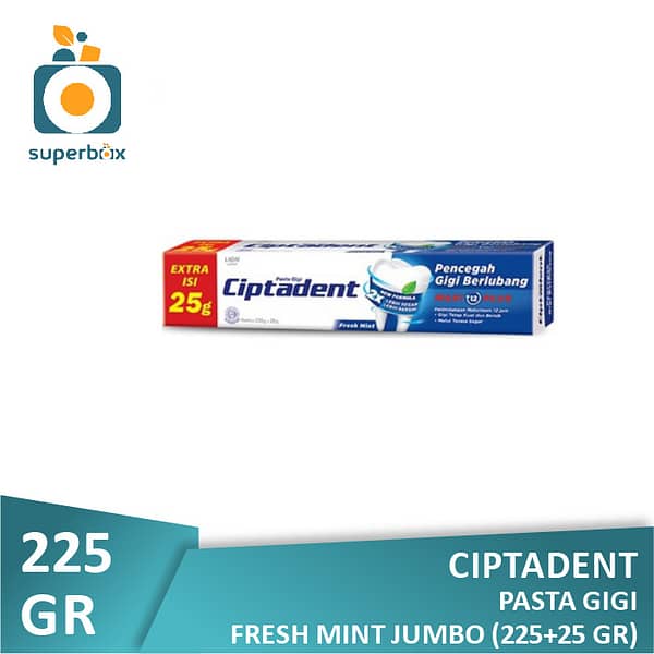 Ciptadent Pasta Gigi Fresh Mint Jumbo 225gr