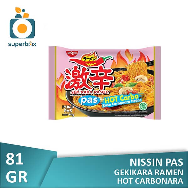 Nissin Gekikara Ramen PAS Hot Carbonara 81gr