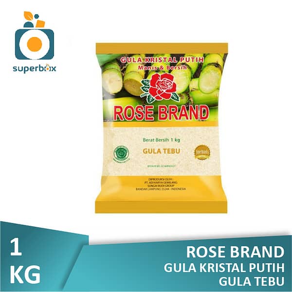 Rose Brand Gula Kristal Putih Tebu 1kg