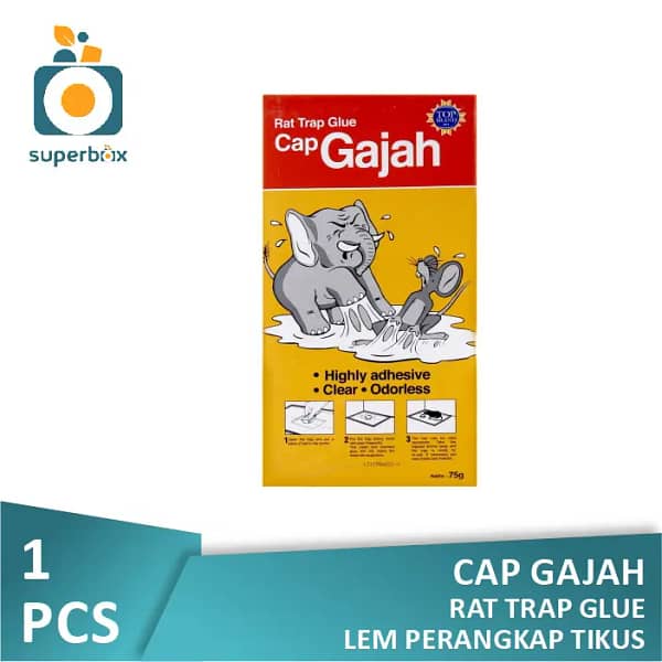 Cap Gajah Lem Perangkap Trap Tikus