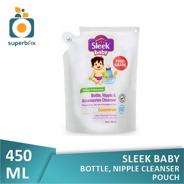 Sleek Baby Bottle Nipple & Accessories Cleanser 450 ml